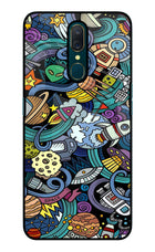 Space Abstract Oppo A9 Glass Case
