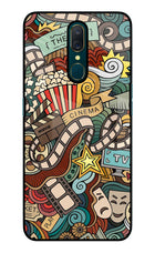 Cinema Abstract Oppo A9 Glass Case