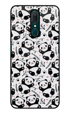 Cute Panda Oppo A9 Glass Case