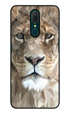 Lion Art Oppo A9 Glass Case