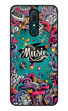 Music Graffiti Oppo A9 Glass Case