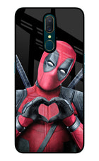 Deadpool Oppo A9 Glass Case Back Cover by Casekaro