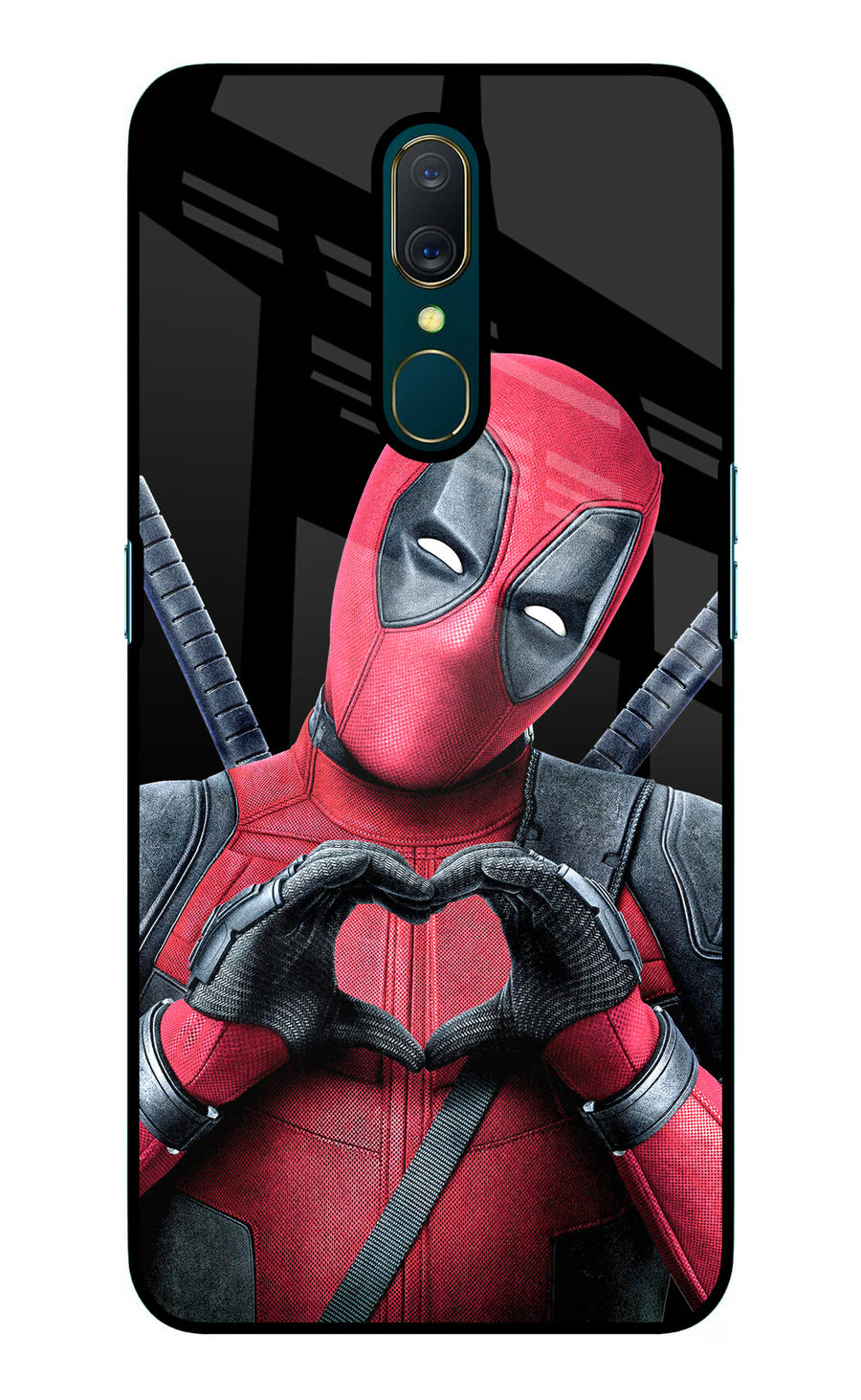 Deadpool Oppo A9 Back Cover, Glass case