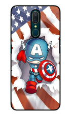 Captain America Oppo A9 Glass Case
