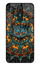 Angry Owl Art Oppo A9 Glass Case