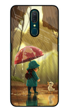 Rainy Day Oppo A9 Glass Case