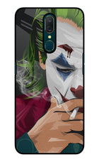 Joker Smoking Oppo A9 Glass Case