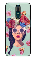 Pretty Girl Oppo A9 Glass Case