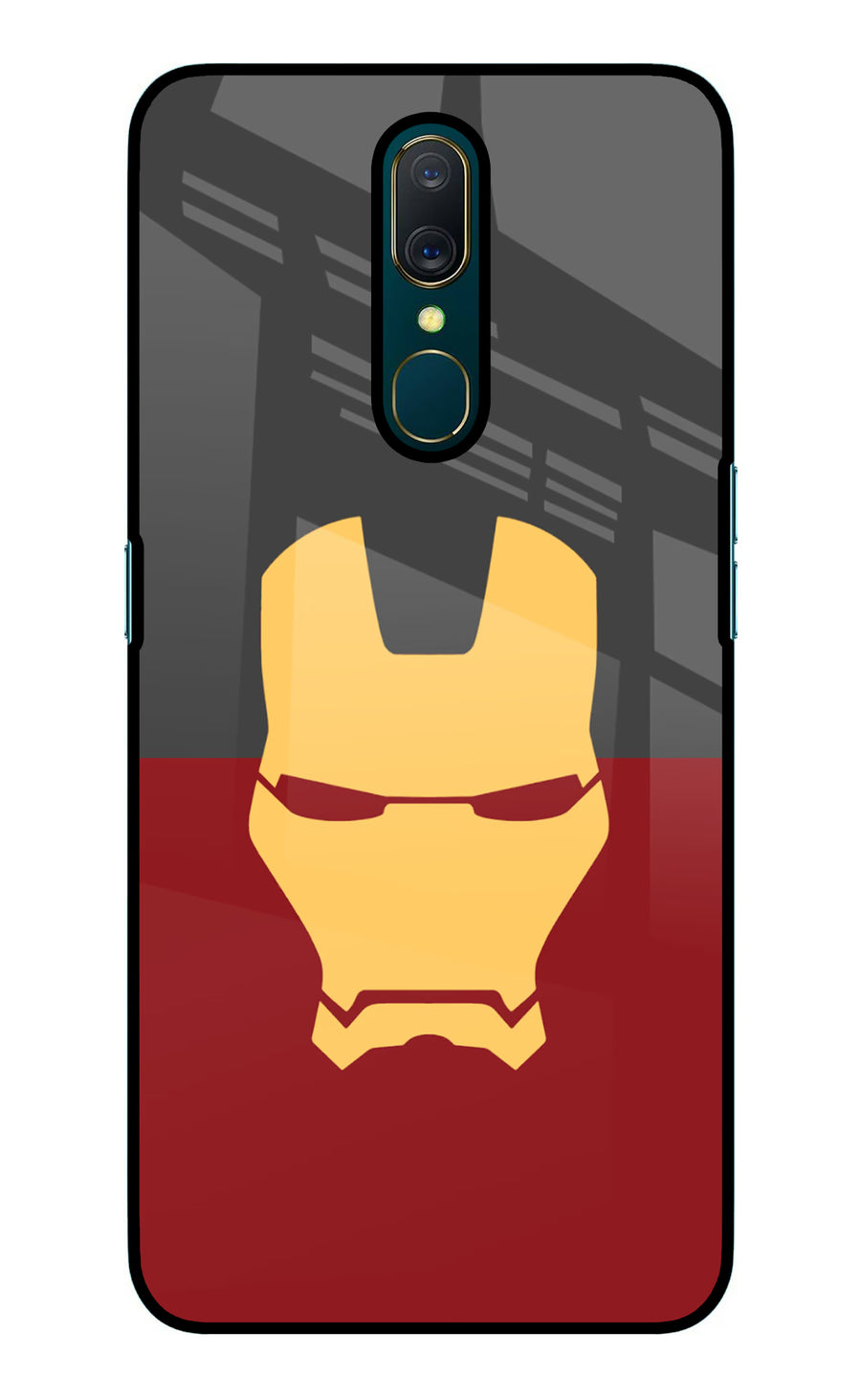 Ironman Oppo A9 Back Cover, Glass case