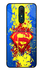 Superman logo Oppo A9 Glass Case