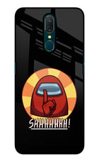 Among Us Shhh! Oppo A9 Glass Case