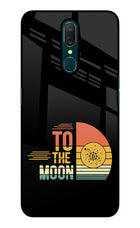 To the Moon Oppo A9 Glass Case
