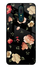 Flowers Oppo A9 Glass Case