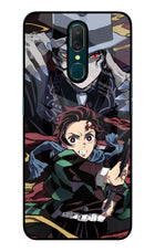 Demon Slayer Oppo A9 Glass Case