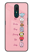 BTS names Oppo A9 Glass Case