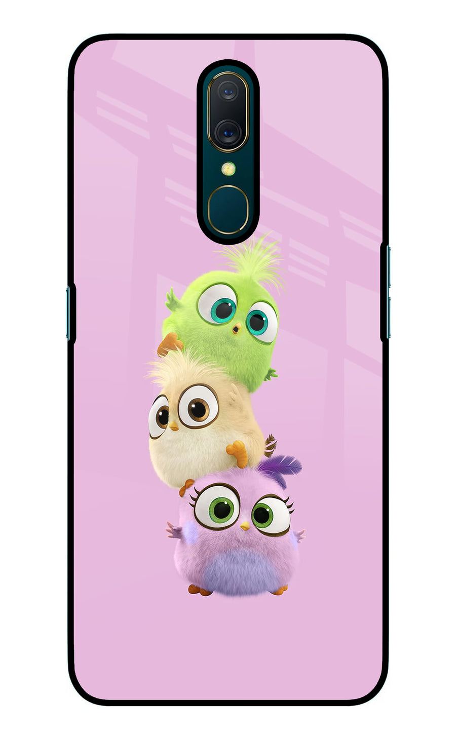 Cute Little Birds Oppo A9 Back Cover, Glass case