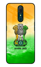 Satyamev Jayate Flag Oppo A9 Glass Case