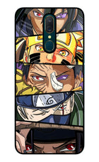 Naruto Character Oppo A9 Glass Case