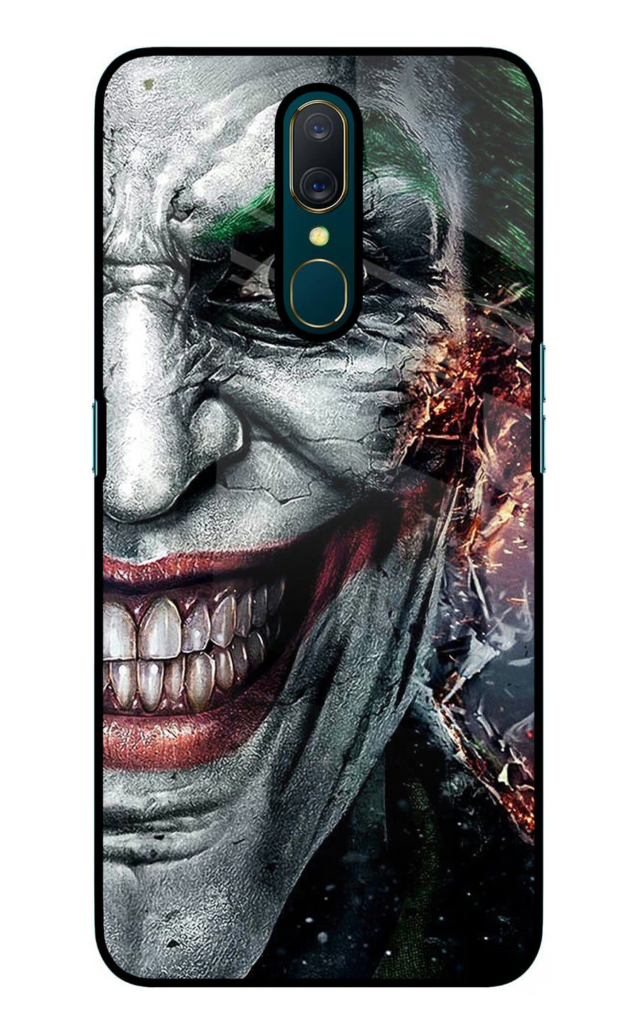 Joker Cam Oppo A9 Back Cover, Glass case