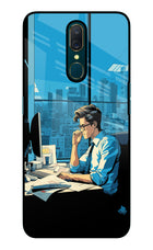 Focused Hustler (AI Generated) Oppo A9 Glass Case