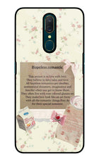 Hopeless Romantic Oppo A9 Glass Case