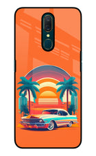 Palm Drive 80s Oppo A9 Glass Case