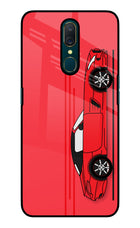 Red Velocity Oppo A9 Glass Case