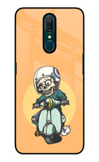 Undead Biker Oppo A9 Glass Case