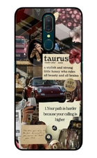 Taurus Zodiac Oppo A9 Glass Case