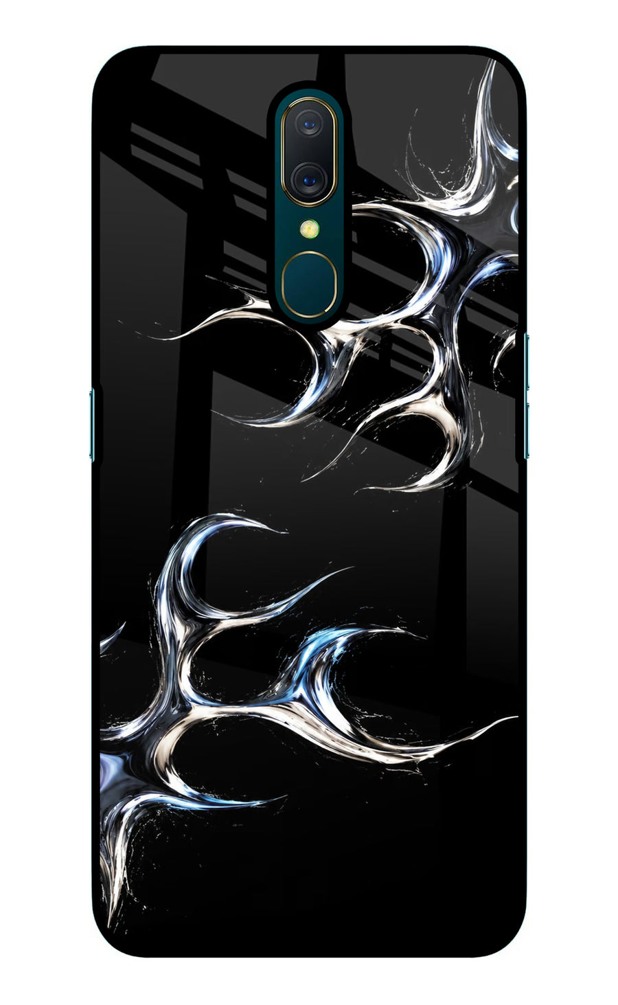 Chrome Tribal Oppo A9 Back Cover, Glass case