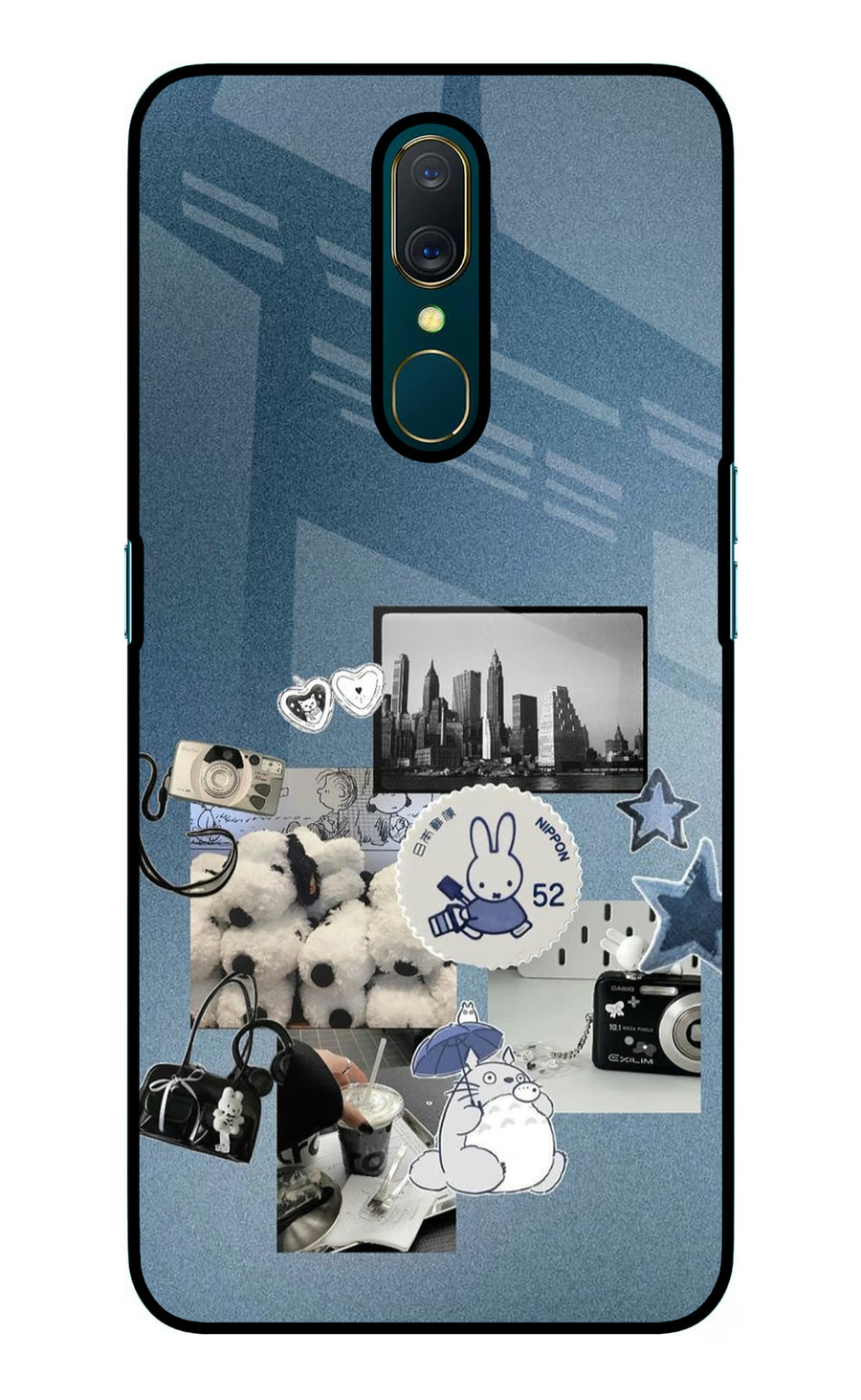 Miffy Oppo A9 Back Cover, Glass case