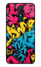 Graffiti Vibe Oppo A9 Glass Case