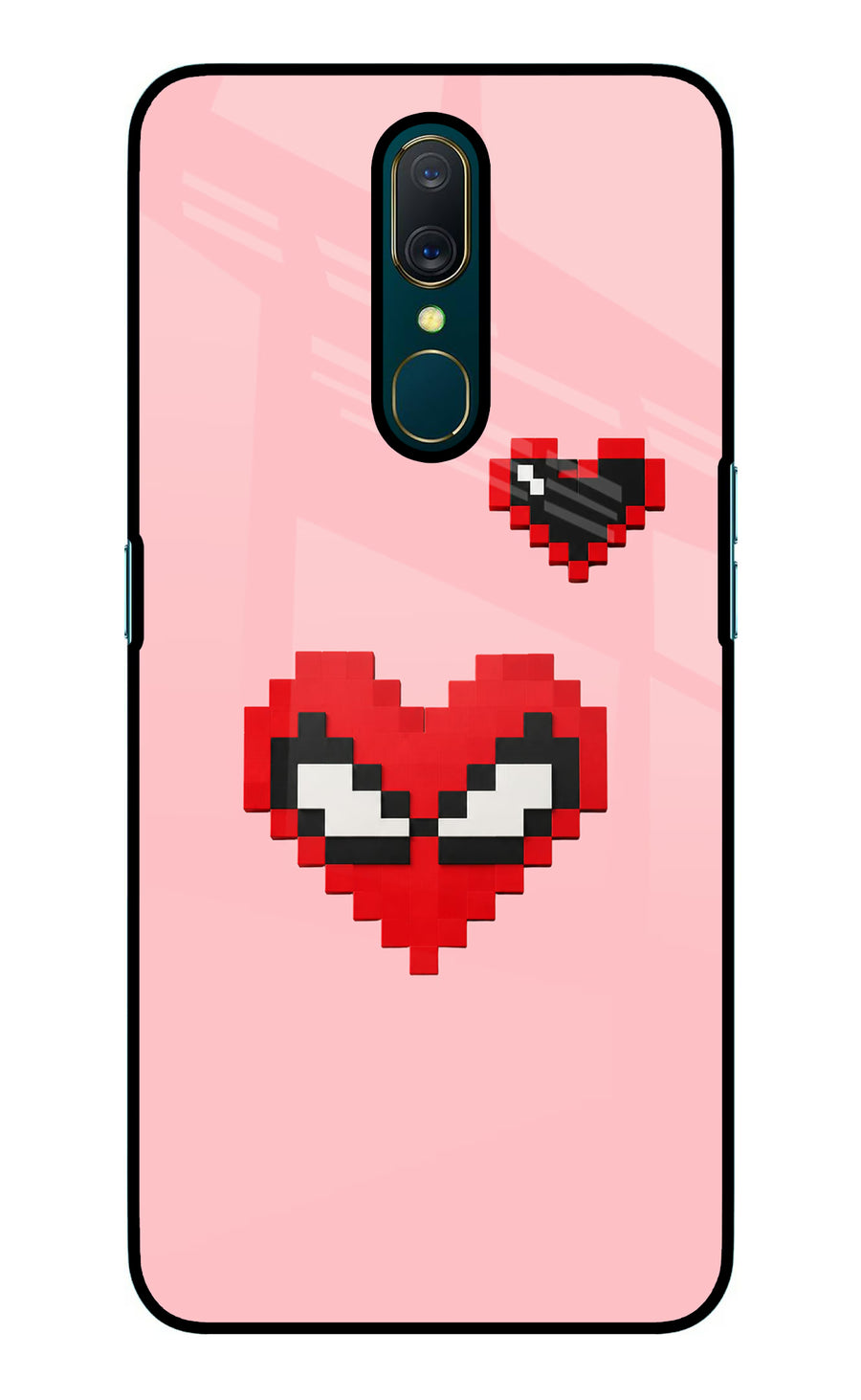 Gwen Heart Oppo A9 Back Cover, Glass case