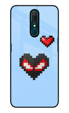Peter Heart Oppo A9 Glass Case