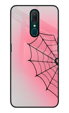 Pink Web Oppo A9 Glass Case