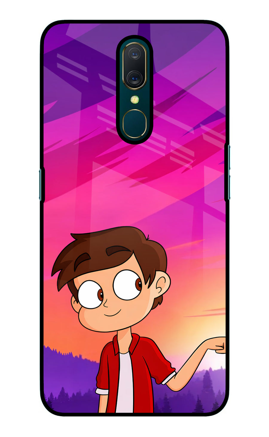 Marco Sunset Oppo A9 Back Cover, Glass case