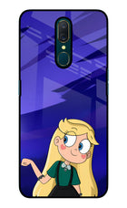 Star Glow Oppo A9 Glass Case