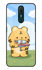 Tiger Treat Oppo A9 Glass Case