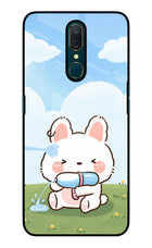 Bunny Treat Oppo A9 Glass Case