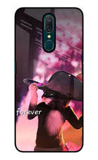 Forever Cat Oppo A9 Glass Case Back Cover by Casekaro