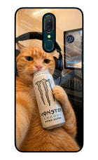 Gamer Cat Energy Oppo A9 Glass Case