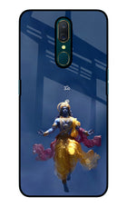 Cosmic Krishna Oppo A9 Glass Case