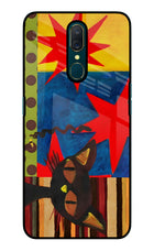 Pop Cat Oppo A9 Glass Case