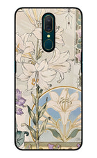 White Lily Oppo A9 Glass Case