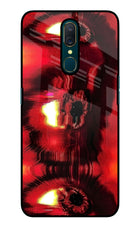 Fire Eye Oppo A9 Glass Case