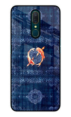 Koi Blue Oppo A9 Glass Case