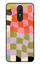 Wavy Grid Oppo A9 Glass Case