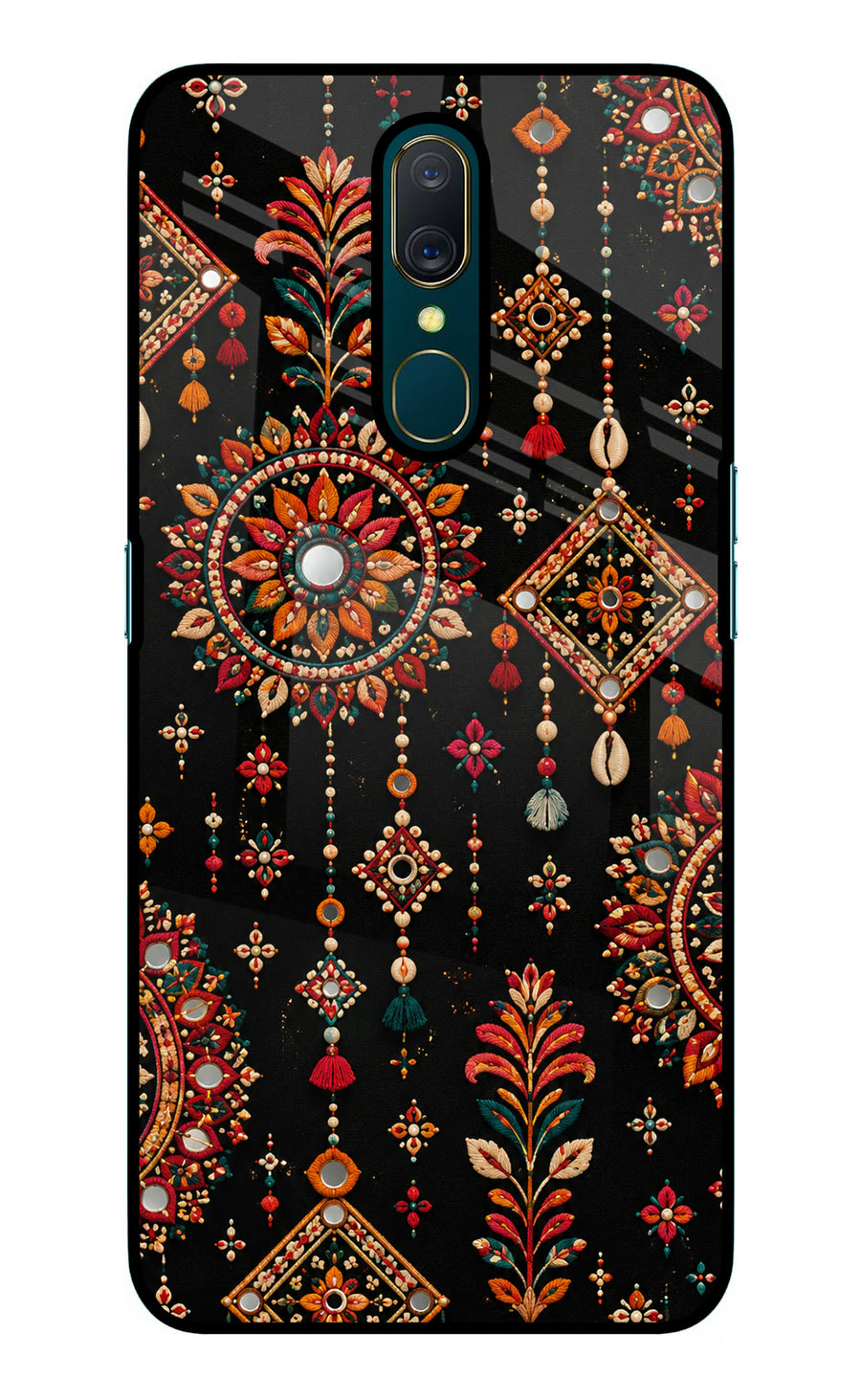 Boho Noir Oppo A9 Back Cover, Glass case