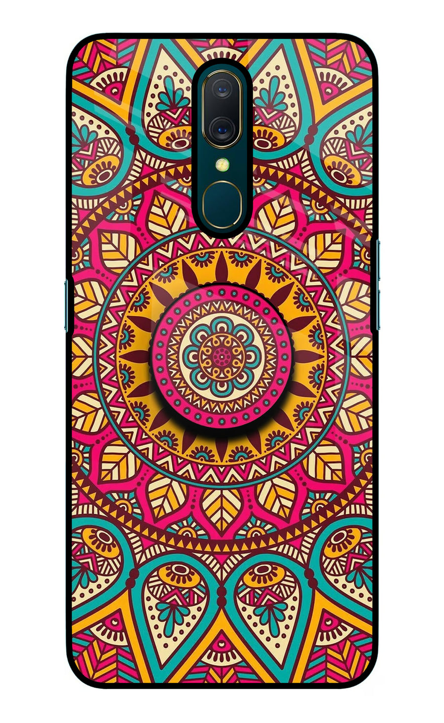 Mandala Oppo A9 Pop Case, Glass case
