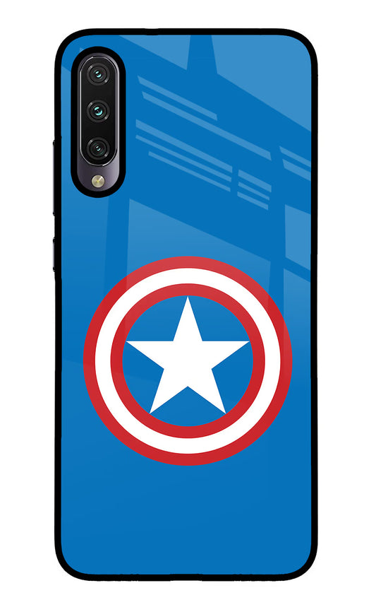 Captain America Logo Mi A3 Glass Case